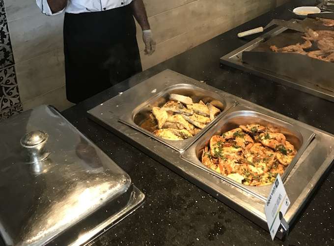 Fisch und Shrimps. Schlemmerherz was willst Du mehr?