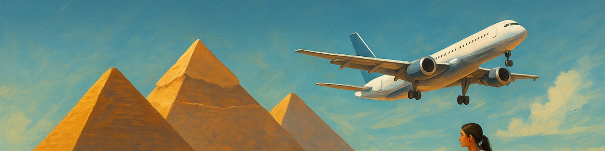 Tagesausflug Kairo mit dem Flugzeug zu den Pyramiden, ins Museum und zum Basar