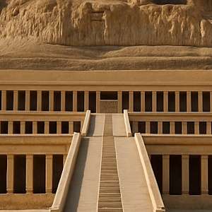 Der Tempel der Hatschepsut ist ein architektonisches Meisterwerk