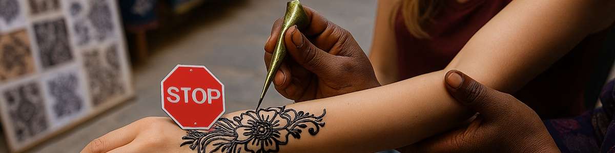 Finger weg von sogenannten Black Henna Tattoo ngeboten in Ägypten